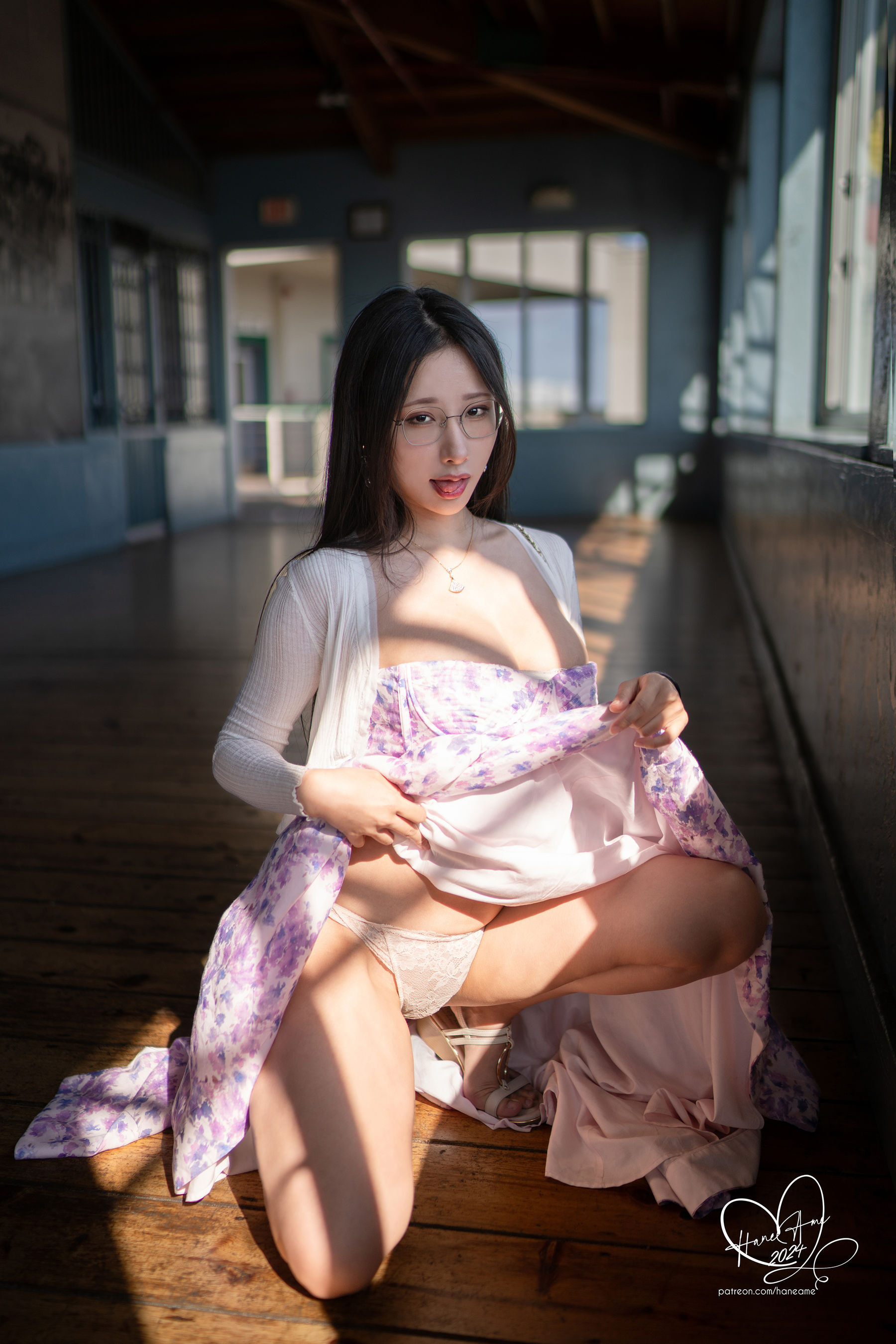 Hane Ame 雨波写真 - 眼鏡女友 夏末回忆