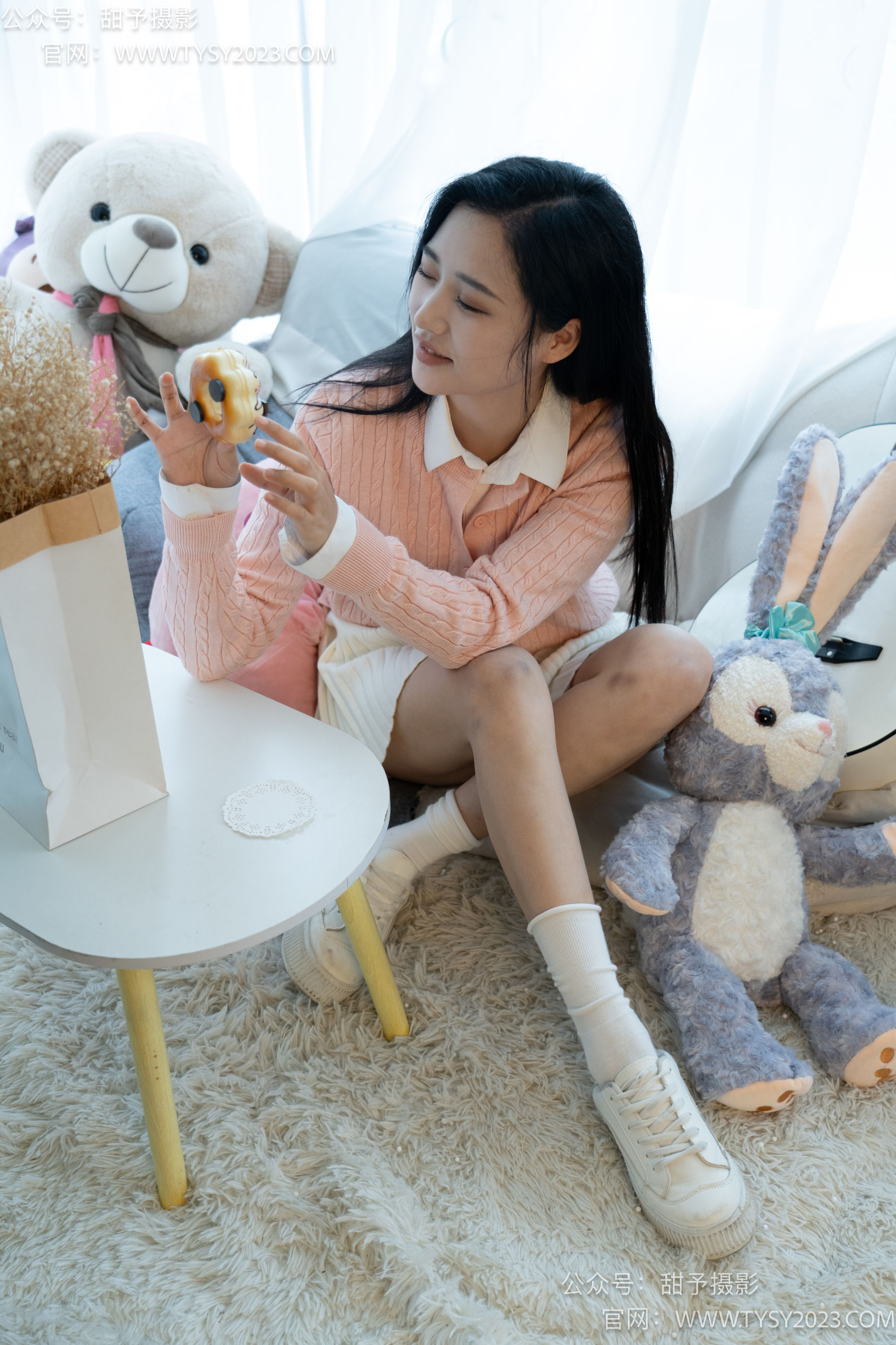 甜予摄影 No.037 澜澜 -板鞋、白棉袜、裸足