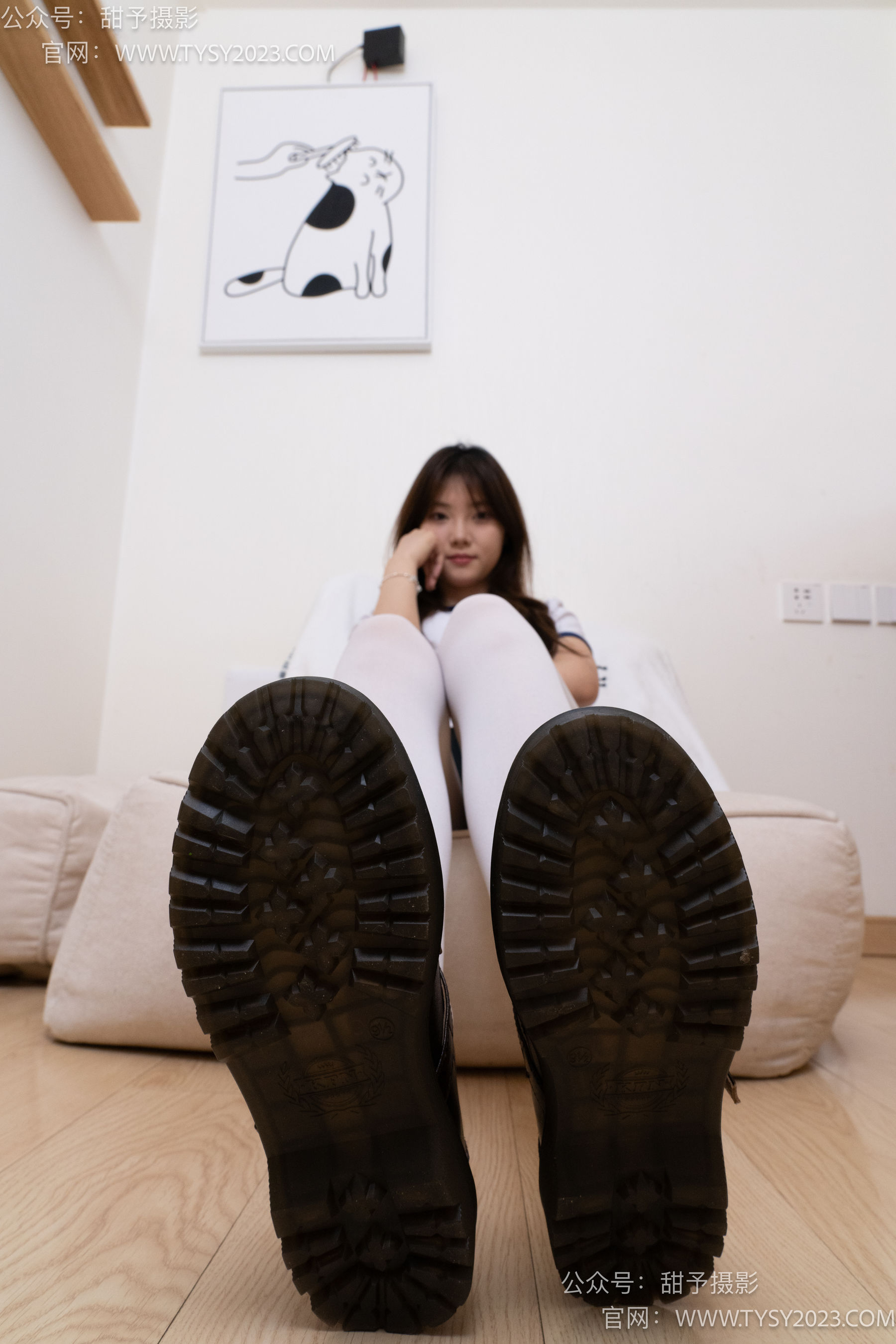甜予摄影 No.042 璇璇 -体操服、皮鞋、厚白丝