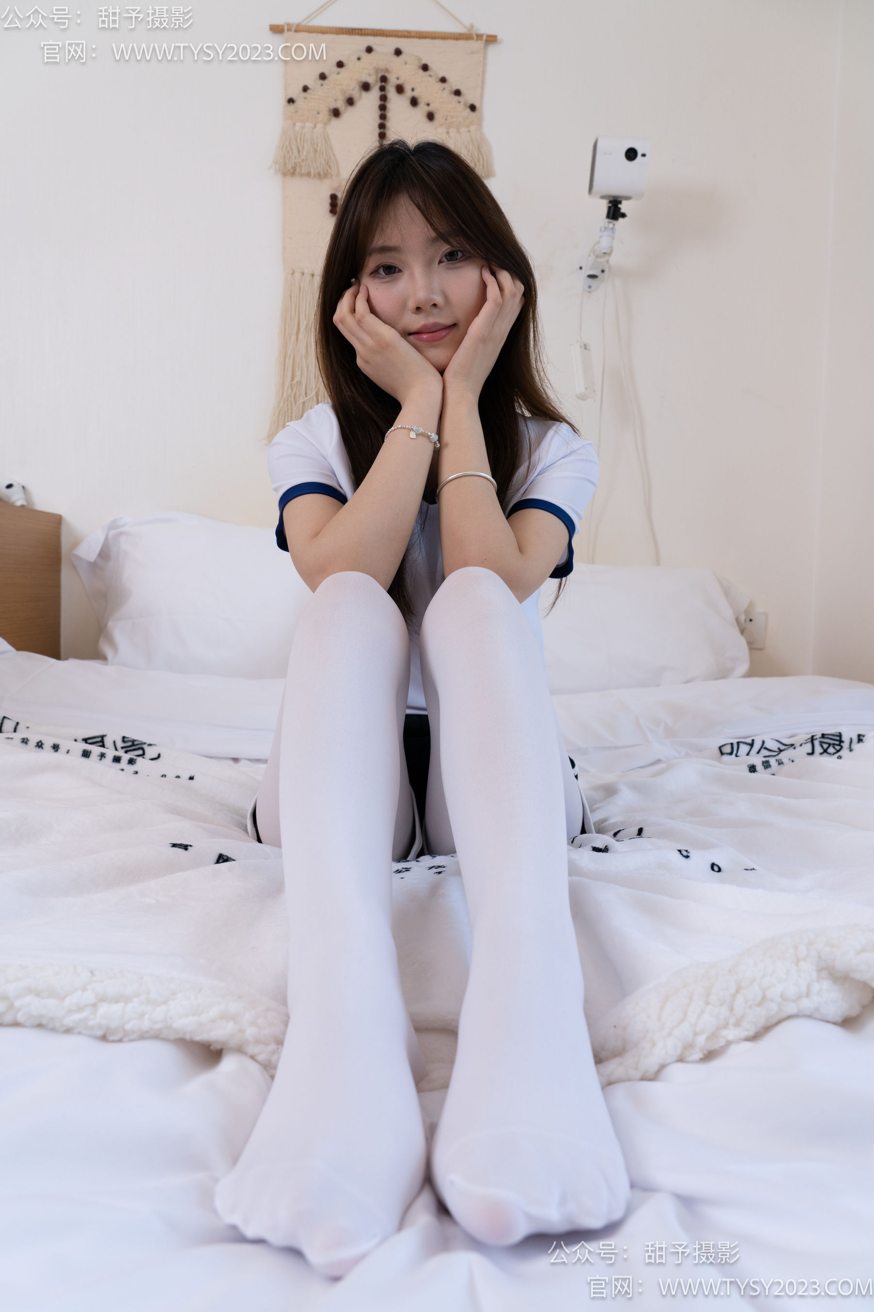 甜予摄影 No.042 璇璇 -体操服、皮鞋、厚白丝