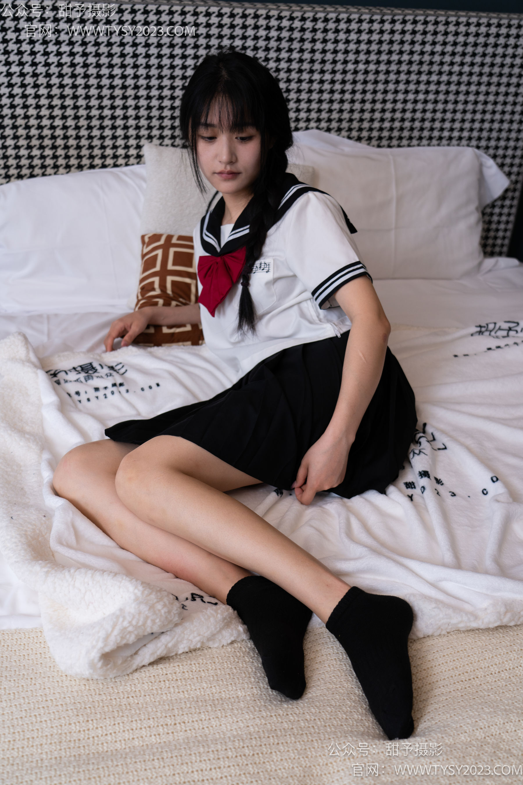 甜予摄影 No.048 澜澜 -皮鞋、凉鞋、白棉袜、黑棉袜、肉丝