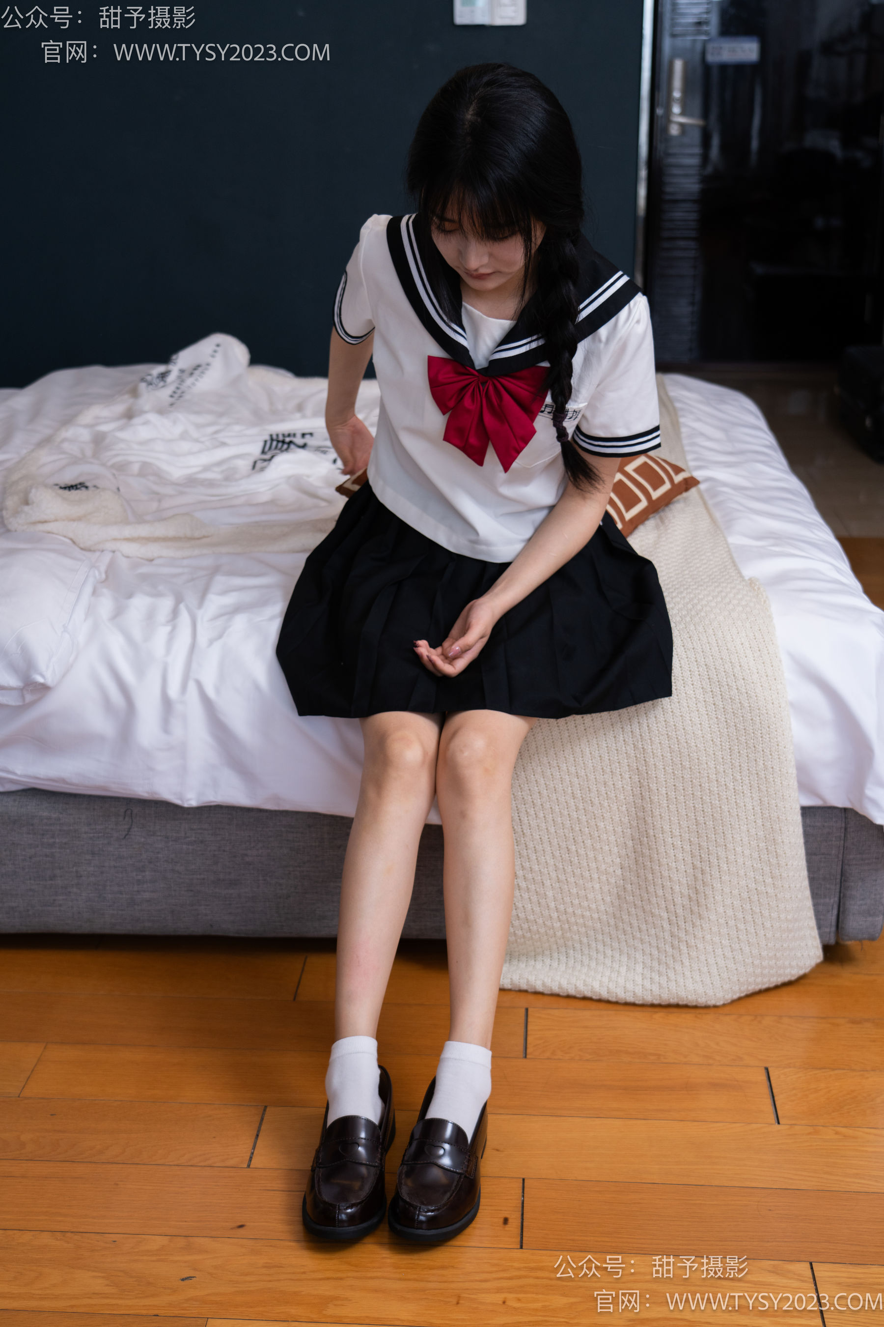 甜予摄影 No.048 澜澜 -皮鞋、凉鞋、白棉袜、黑棉袜、肉丝