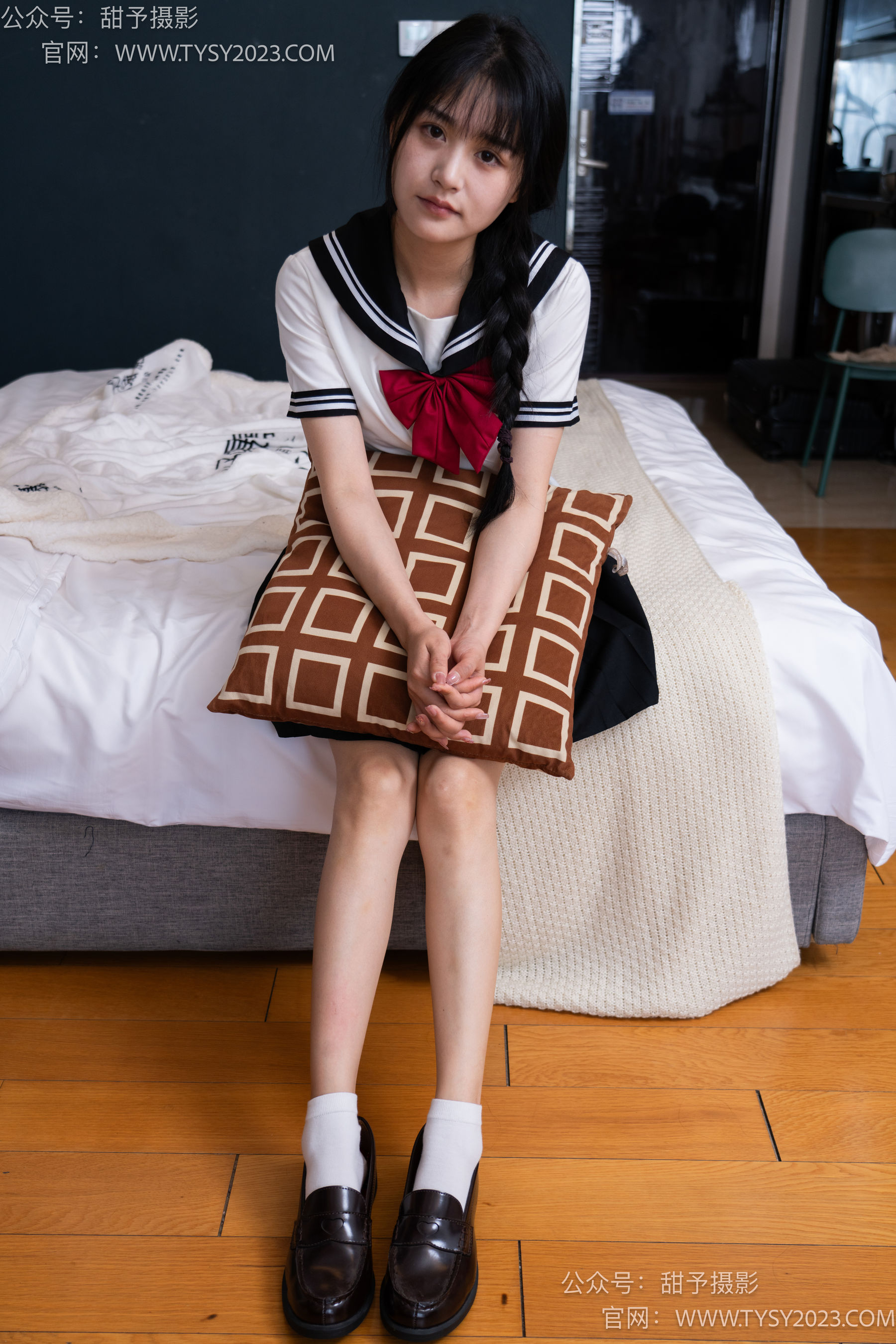 甜予摄影 No.048 澜澜 -皮鞋、凉鞋、白棉袜、黑棉袜、肉丝