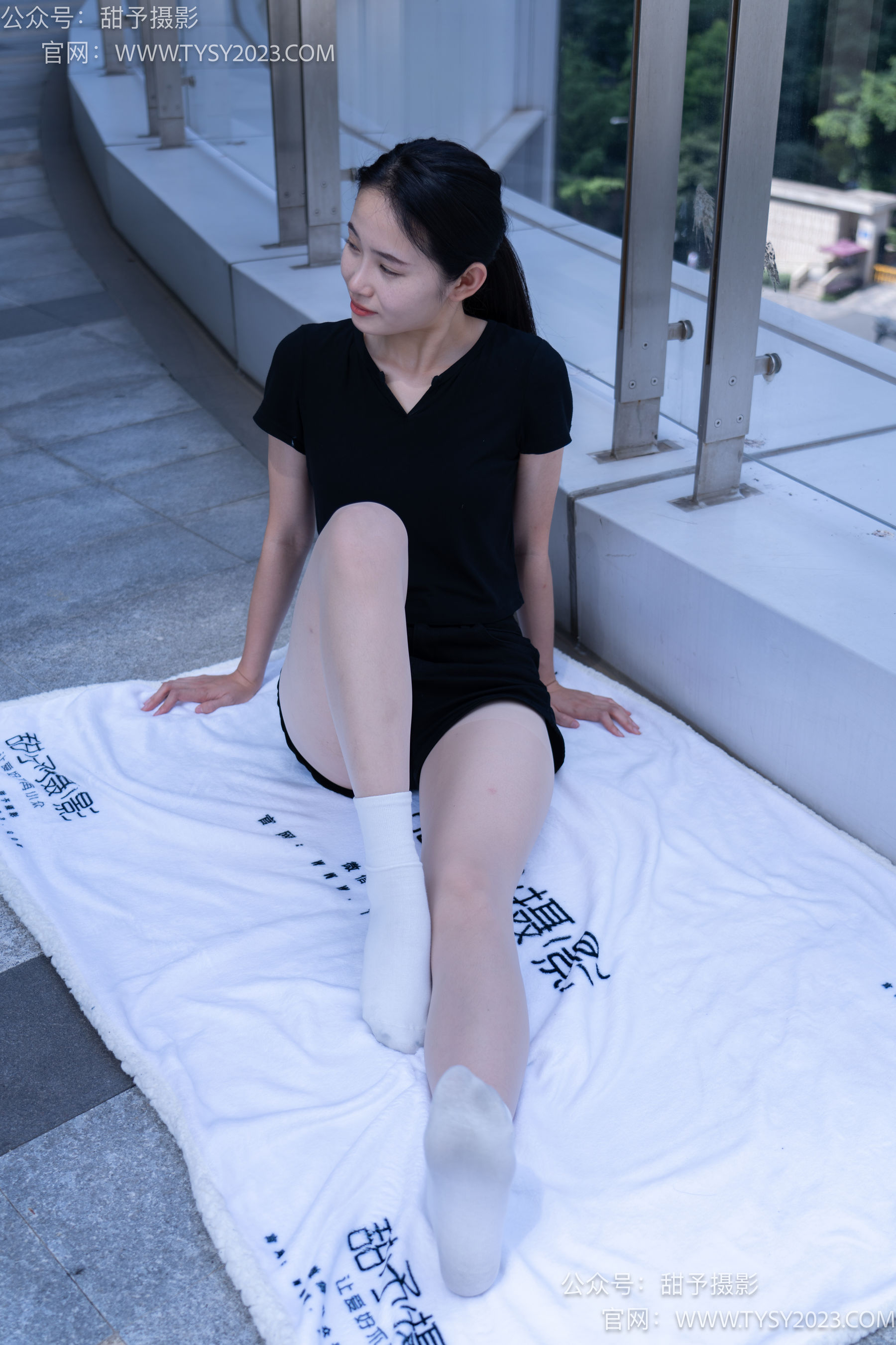 甜予摄影 No.052 思思 -板鞋、白棉袜、肉丝