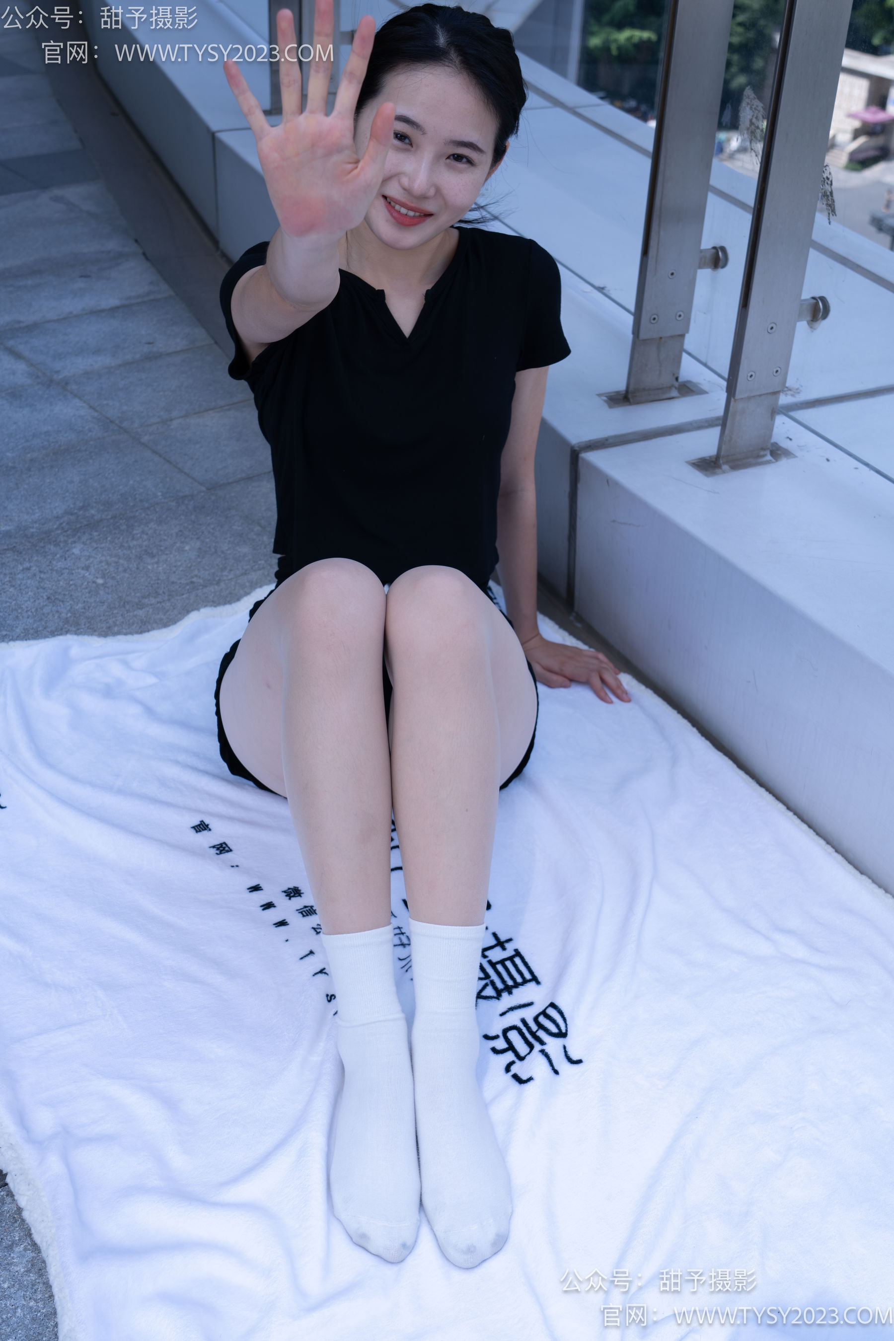 甜予摄影 No.052 思思 -板鞋、白棉袜、肉丝
