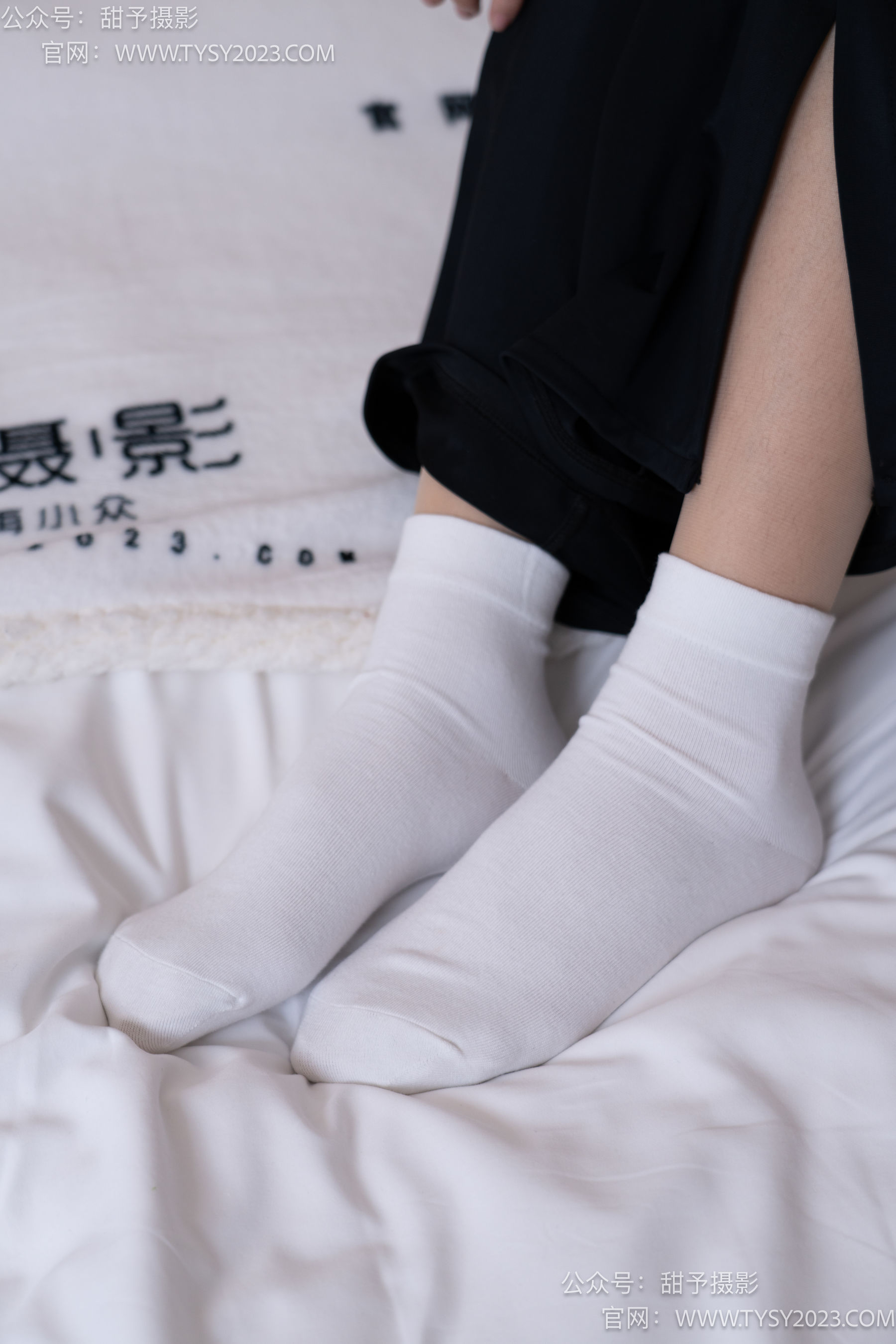 甜予摄影 No.054 雪梨 -皮鞋、白棉袜、肉丝